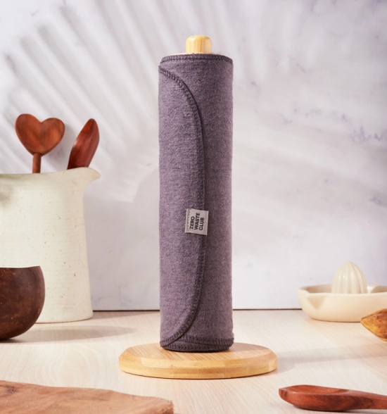 Reusable Kitchen Roll Unpaper - Organic Cotton Grey - Pack of 7
