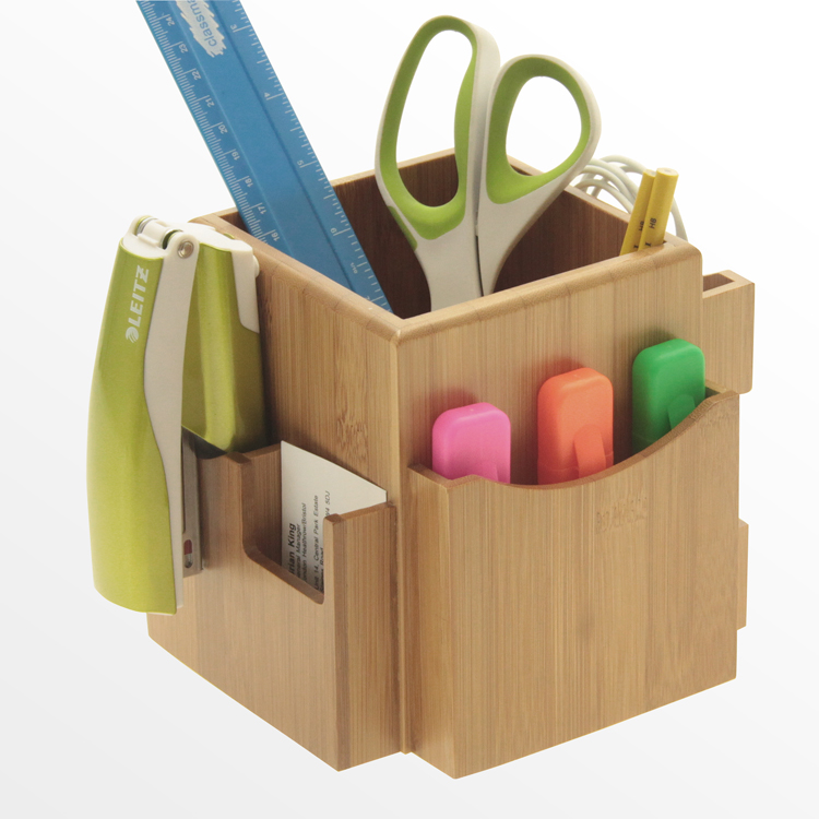 Bamboo Desk Organiser By Woodquail Eco Gifts