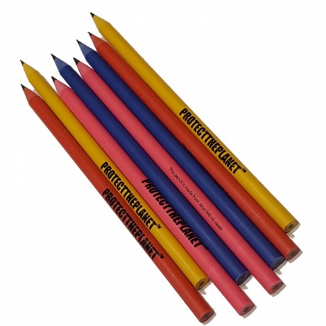 Recycled CD Case Pencils