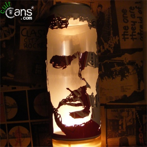 Eric Cantona Beer Can Lantern
