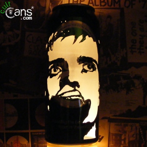 Ian Curtis Beer Can Lantern