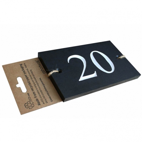 Recycled House Numbers Plaque
