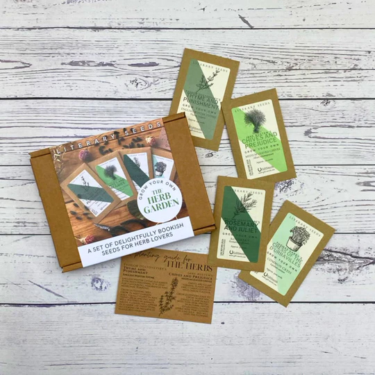 Literary Seeds: The Herbs - Set of Four Seed Packets