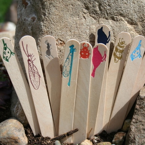 Handprinted Wooden Markers