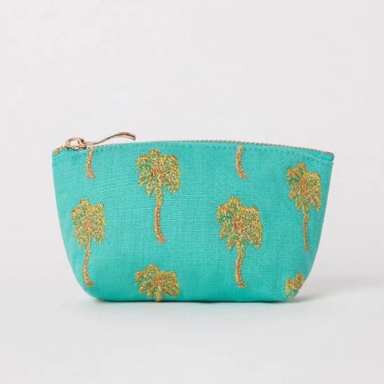 Summer Palm Turquoise Coin Purse