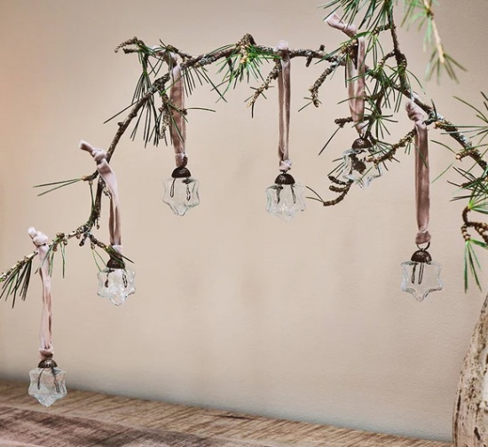 Sardi Star Glass Baubles - Clear (Set of 12)