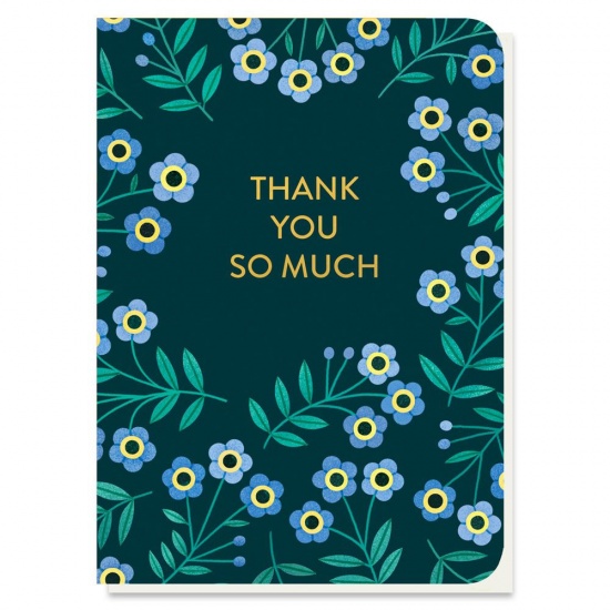 Thank You So Much Greetings Card with Forget Me Not Seed Sticks