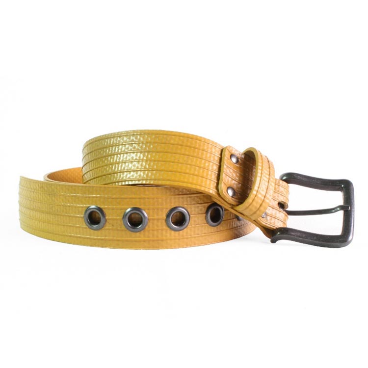 Big Yellow Recycled Fire Hose Belt
