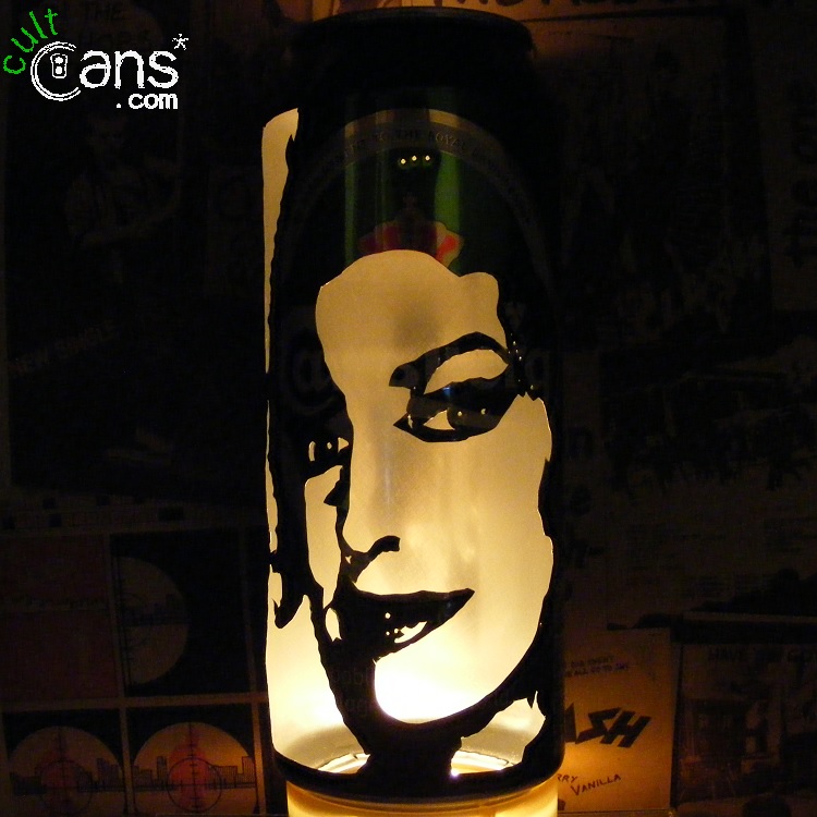 Amy Winehouse Beer Can Lantern