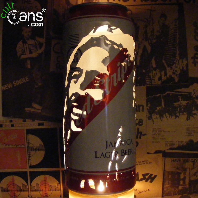 Bob Marley Beer Can Lantern