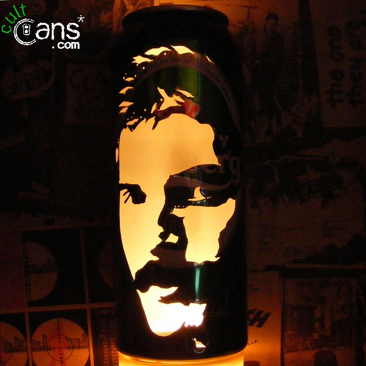 Freddie Mercury Beer Can Lantern