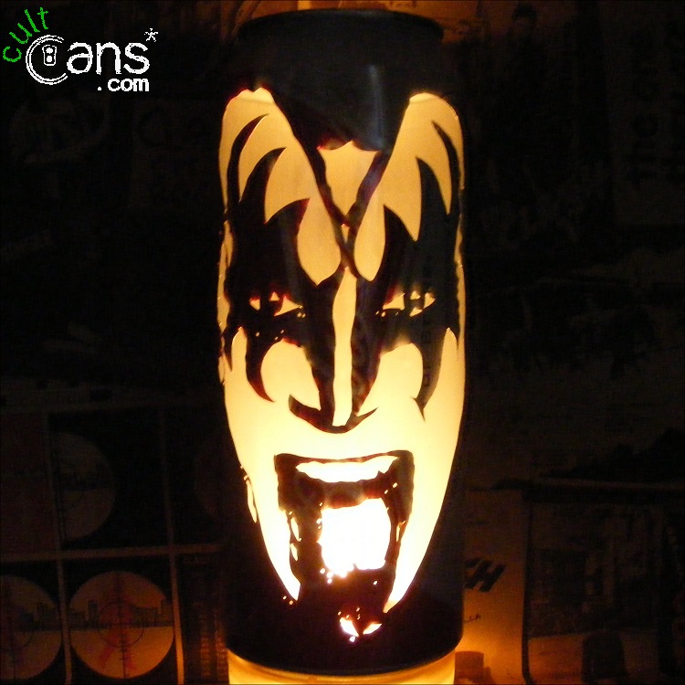 Gene Simmons Beer Can Lantern