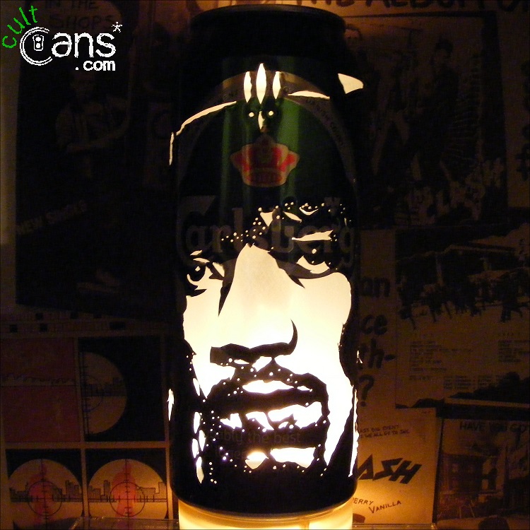Jimi Hendrix Beer Can Lantern