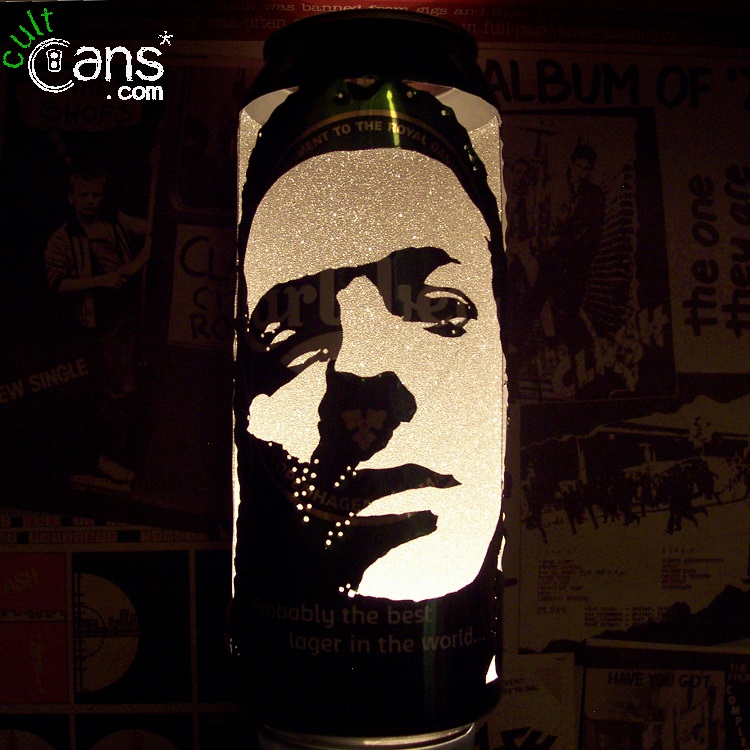 Joe Strummer Beer Can Lantern