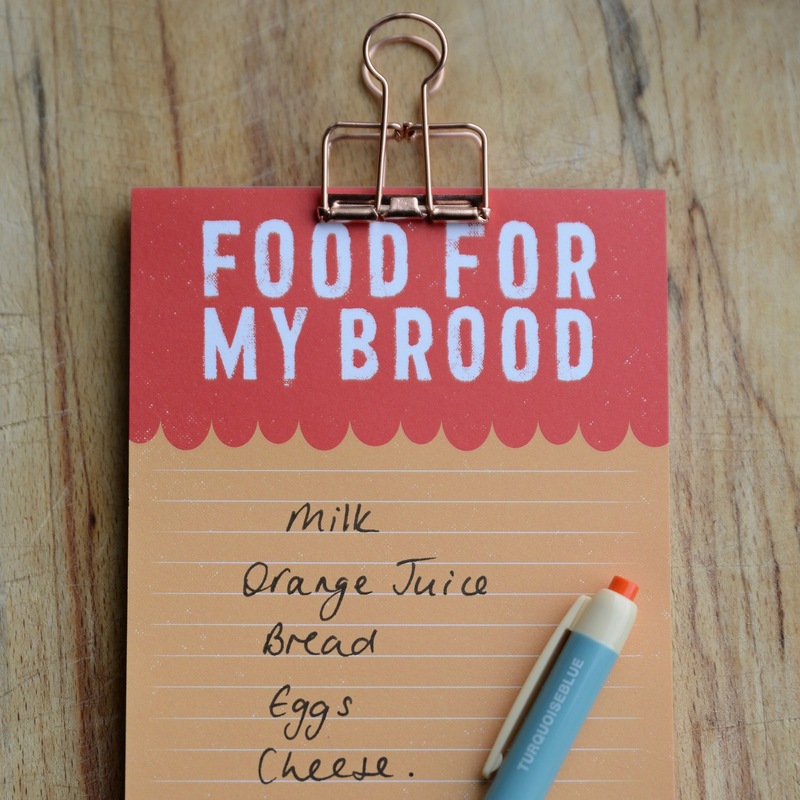 Food For My Brood Magnetic Shopping List Pad