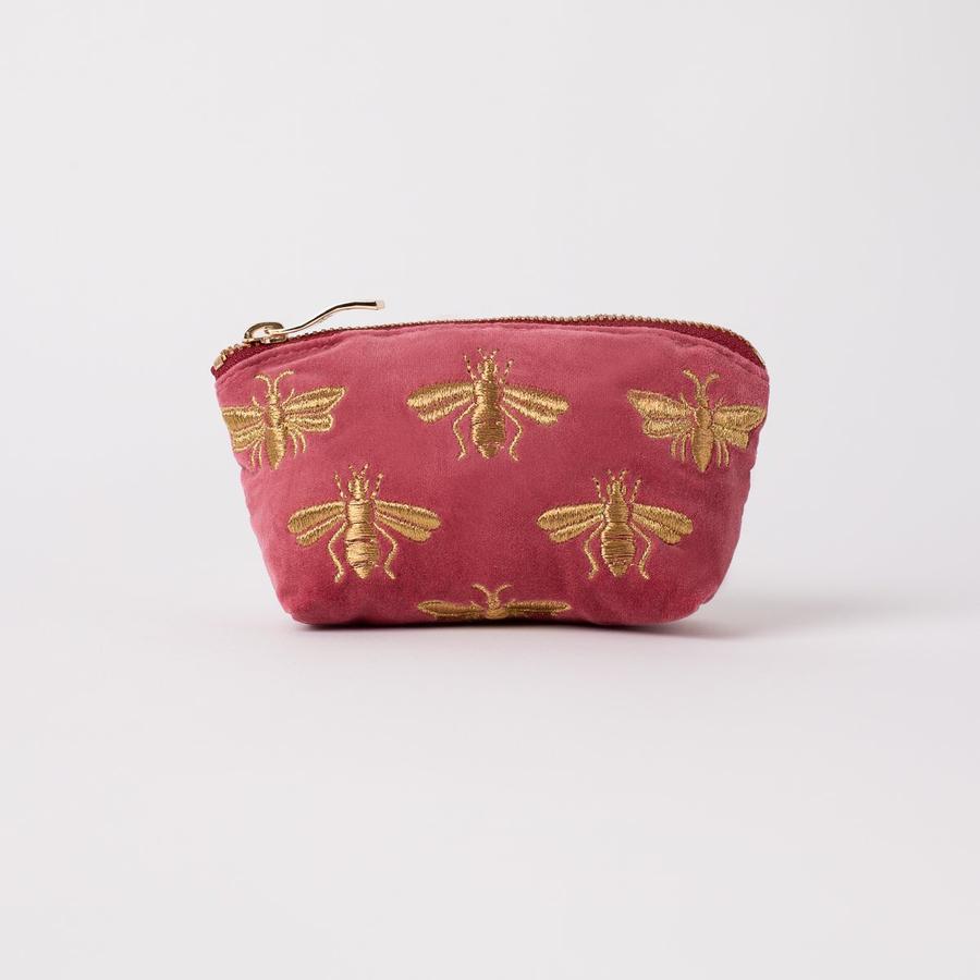 Pink Honey Bee Coin Purse