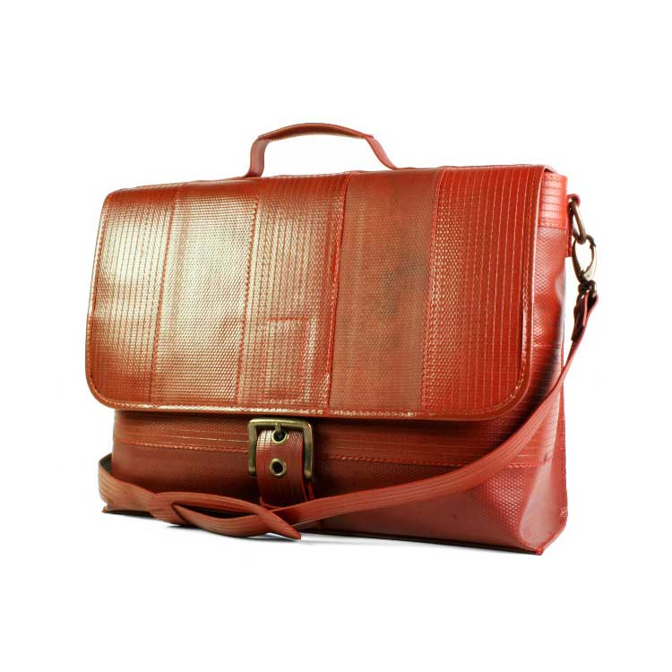 Recycled Firehose Satchel