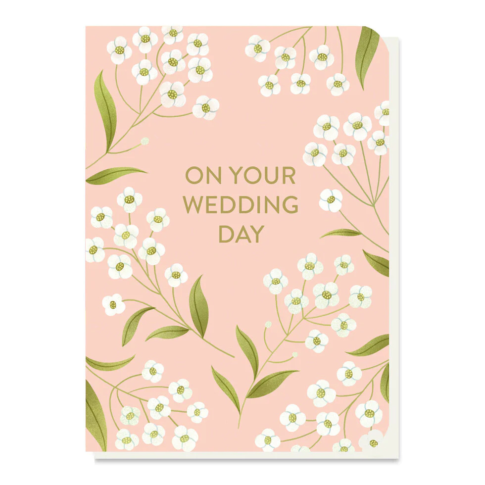 On Your Wedding Day Card with Alyssum Seed Sticks