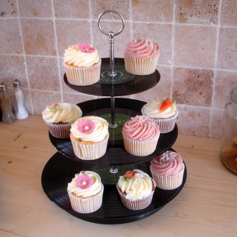Tiered Cake Stand made of Vinyl's