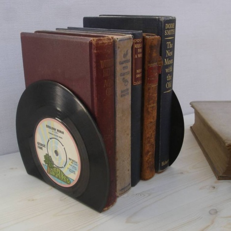 Small Vinyl Bookends